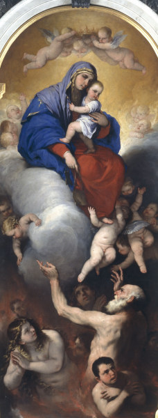 Luca Giordano / Mary and Purgatory /1652 od Luca Giordano