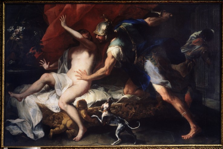 Tarquinius and Lucretia od Luca Giordano