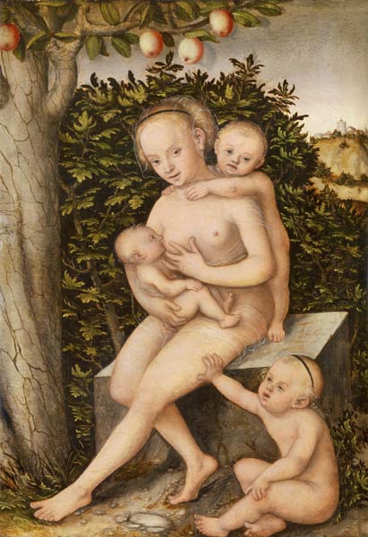 Charity od Lucas Cranach d. Ä.