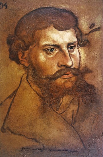 Ernest I, Duke of Brunswick-Lueneburg (crayon & w/c) od Lucas Cranach d. Ä.