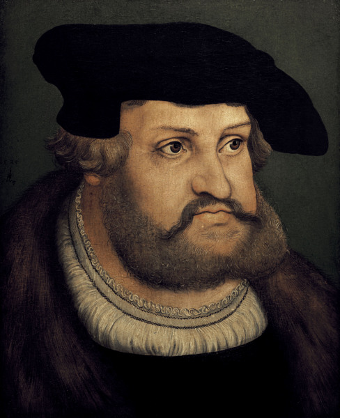 Frederick III , Portrait od Lucas Cranach d. Ä.