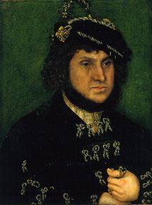 Elector Johann the constant of Saxony od Lucas Cranach d. Ä.