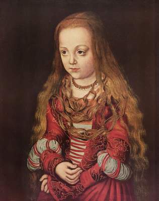 Saxon princess od Lucas Cranach d. Ä.
