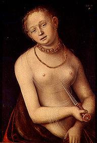 Suicide of the Lucretia. od Lucas Cranach d. Ä.
