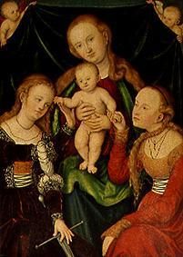The engagement of St. Katharina. od Lucas Cranach d. Ä.