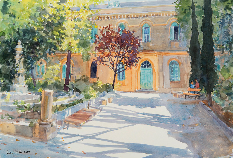 The Garden of Saint Anne¬ís Church, Jerusalem od Lucy Willis