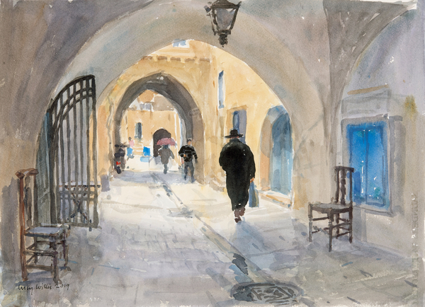 Going Home, Habad Street, Jerusalem od Lucy Willis