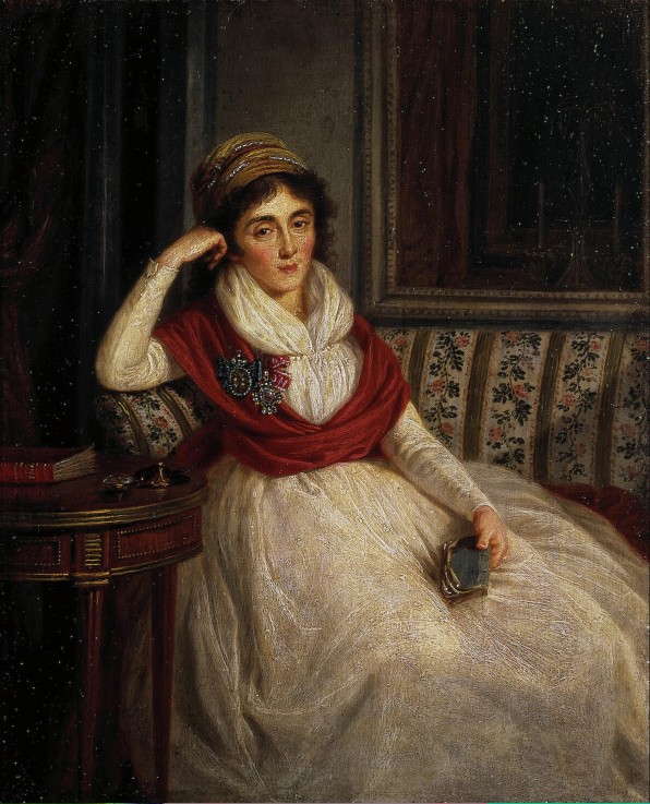 Portrait of Princess Ekaterina Ilyinichna Golenishcheva-Kutuzova (1754-1824) od Ludwig Guttenbrunn