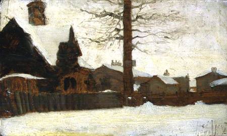 A Winter Scene od Ludwig Munthe