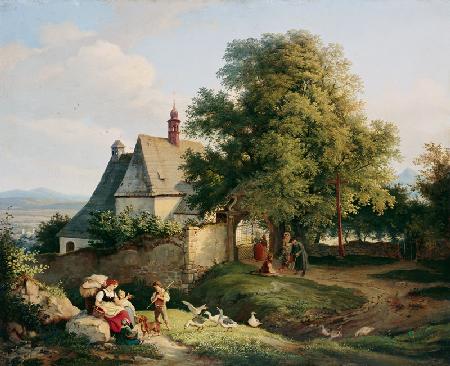 The church at Graupen in Bohemia