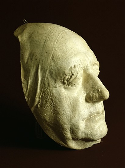 Goethe''s Mask, 1807 (plaster) od Ludwig Weisser