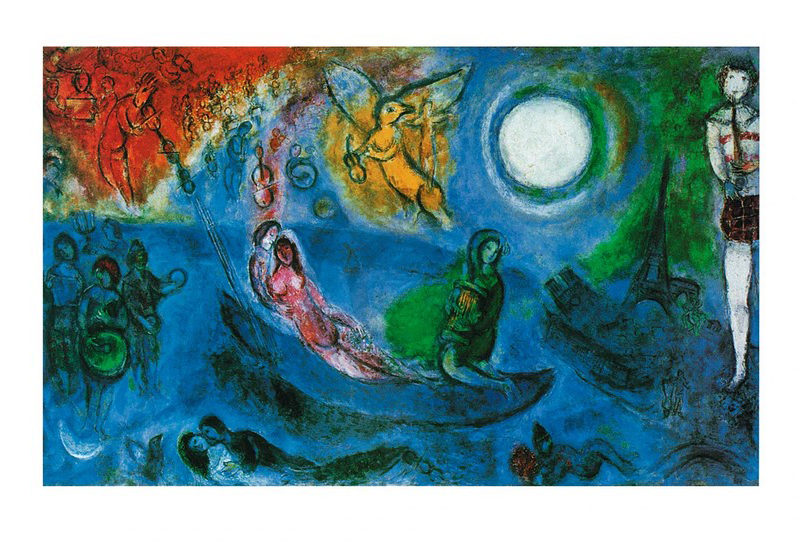 Obraz: Marc Chagall - Il concerto, 1957  - (MCH-269)