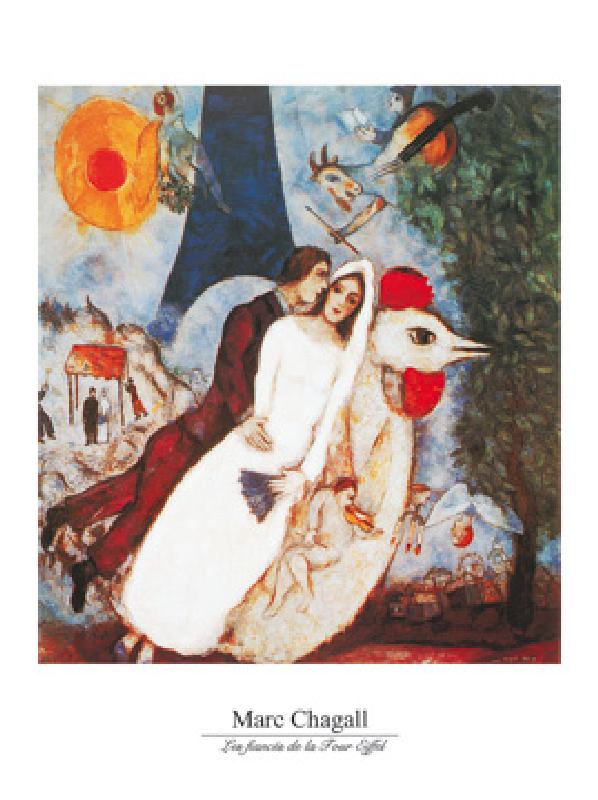 Obraz: Marc Chagall - Les fiances  - (MCH-622)