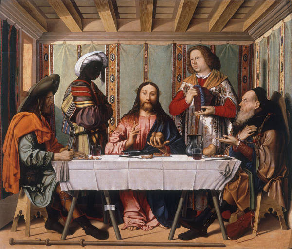 M.Marziale, Christ in Emmaus od Marco Marziale