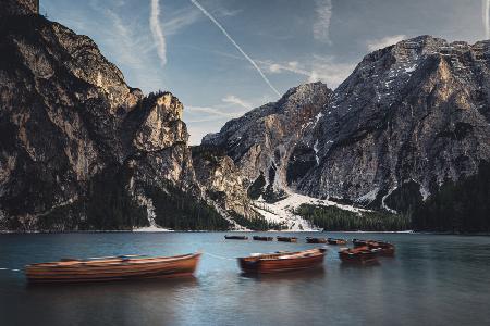 Late evening quite in Braies