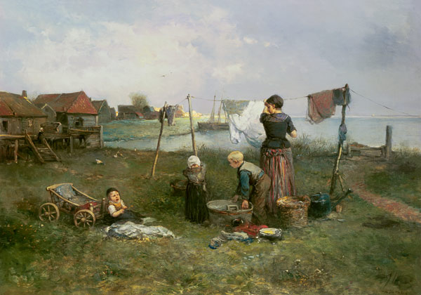 At this laundry on slopes od Mari Johann M.Henri Ten Kate