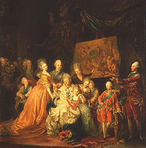 Maria Antonia v.Sachsen u.Kinder od Maria Antonia Kurfuerstin Friedrich Christian von Sachsen
