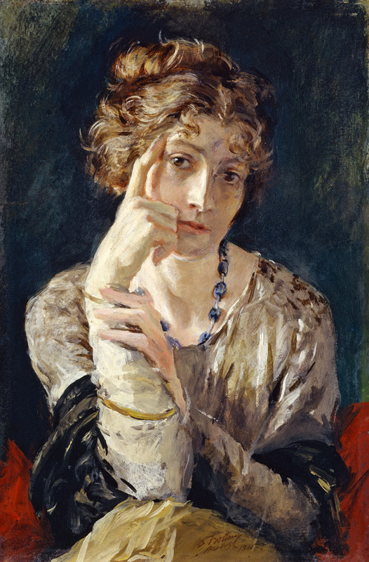 Portrait of Henriette, the artists wife od Mariano Fortuny y Madrazo