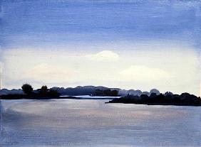 L''Etang du Cabri, 1987 (gouache on paper) 