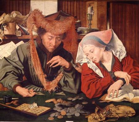 The Money Changer and his Wife od Marinus van Roejmerswaelen