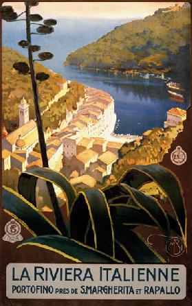 La Riviera Italienne Travel Poster c.1920