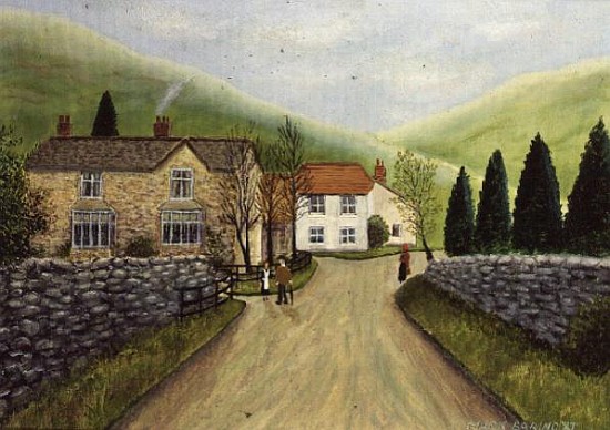 A Country Lane with Stone Walls, 1987  od Mark  Baring
