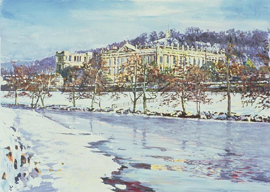 Chatsworth - Midwinter, 1996 (gouache)  od Martin  Decent