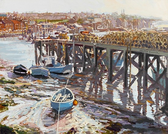 Low Tide (Whitby, North Yorkshire) 2006 (oil on board)  od Martin  Decent