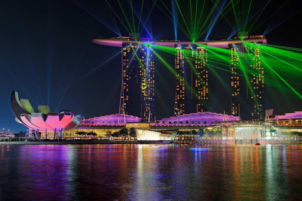 Marina Bay Sands Lasershow od Martin Fleckenstein