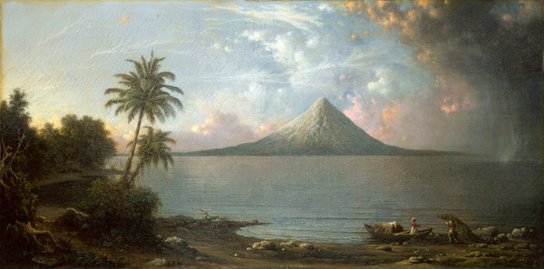 The volcano Omotepe in Nicaragua od Martin Johnson Heade