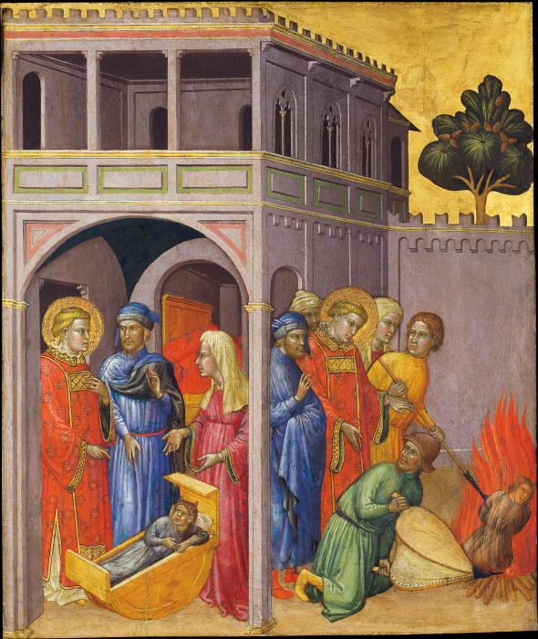 Return of the Saint and Burning of the Changeling od Martino di Bartolomeo