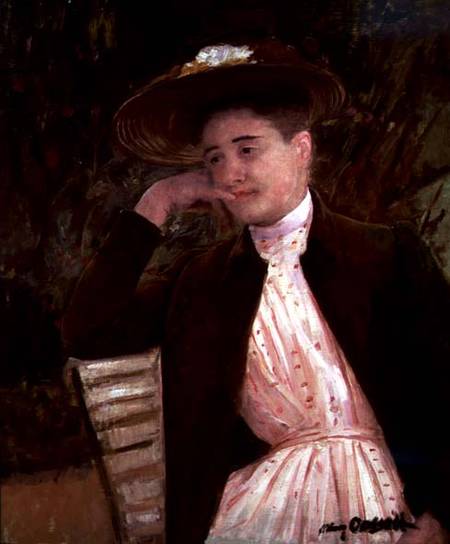 Celeste in a Brown Hat od Mary Cassatt