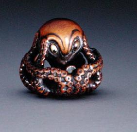 Netsuke depicting an octopus