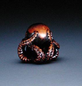 Netsuke depicting an octopus