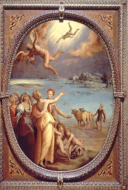 The Fall of Icarus od Maso  da San Friano