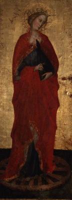 St. Catherine (tempera on panel) od Master of the Straus Madonna