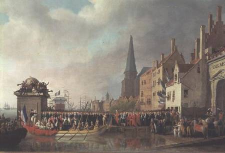 Entry of Bonaparte, as First Consul, into Antwerp on 18th July 1803 od Mathieu Ignace van Bree