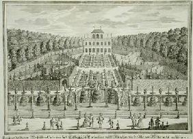 View of a princely residence near Munich, from 'Erlustierende Augenweide in Vorsetellung Herrliche G