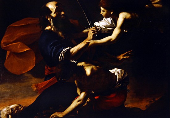 The Sacrifice of Isaac od Mattia (Il Calabrese) Preti