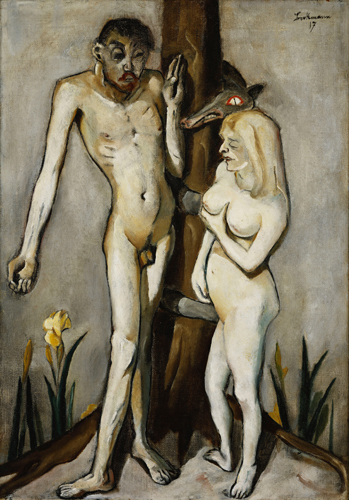 Adam and Eve. 1917 od Max Beckmann