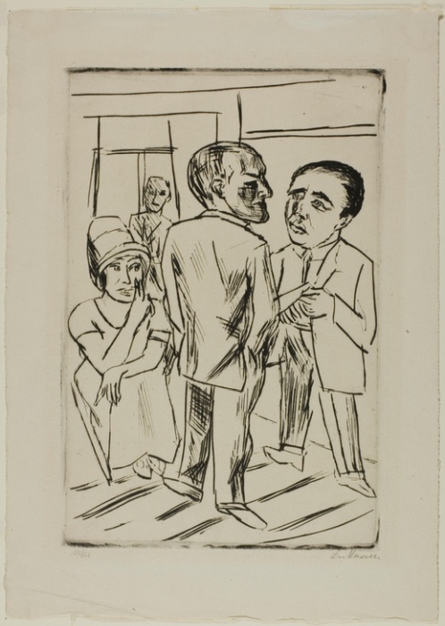 At the Hotel (The Dollar) od Max Beckmann