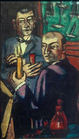 Portrait of Curt Valentin and Hanns Swarzenski