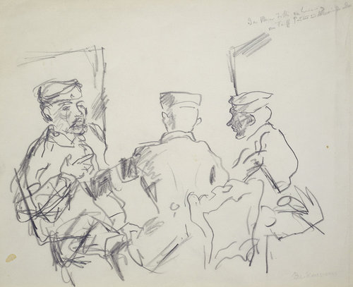 Three Soldiers. 1913 od Max Beckmann