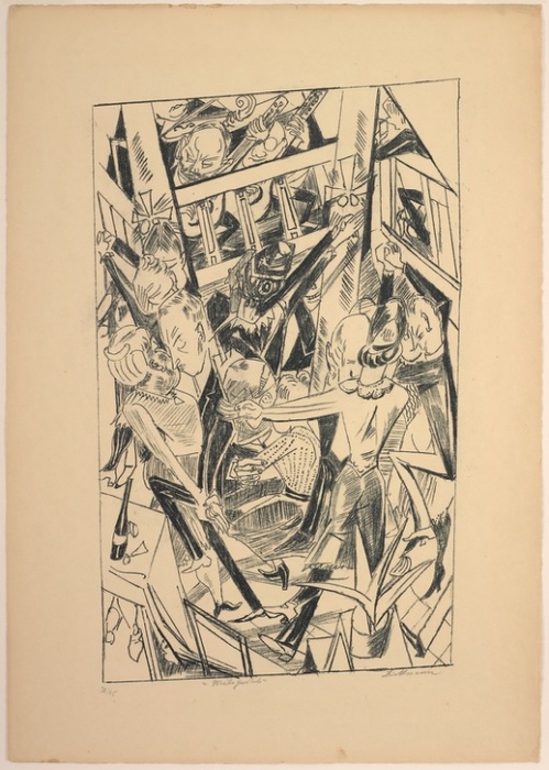 Malepartus, plate eight from Die Hölle od Max Beckmann