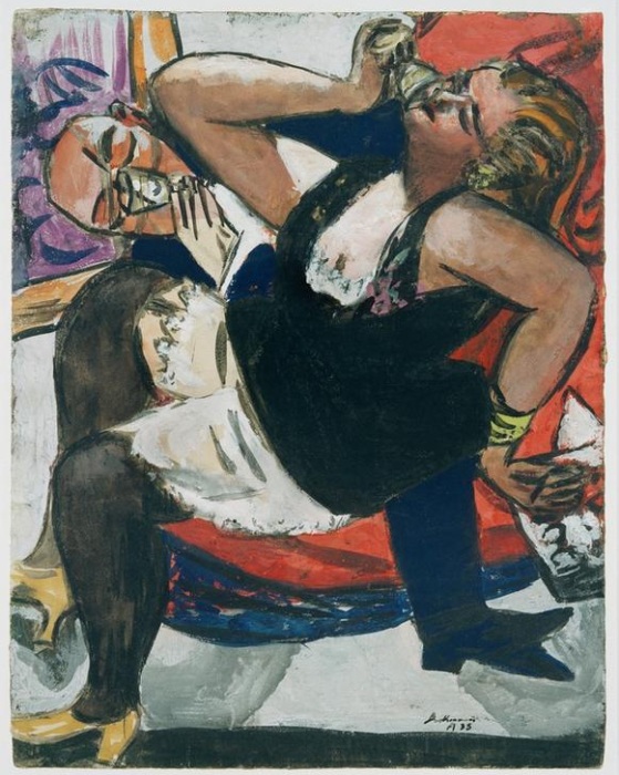 Seated couple od Max Beckmann