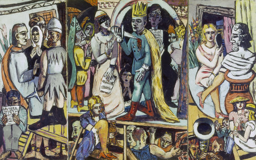 Triptych: The actors. 1942 od Max Beckmann