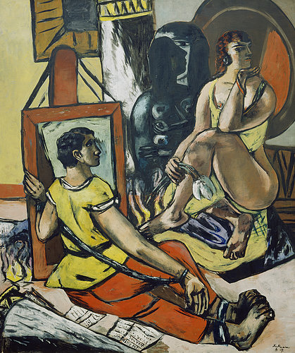 Triptych: The Temptation (of St. Anthony). Centre panel. 1936/37 od Max Beckmann