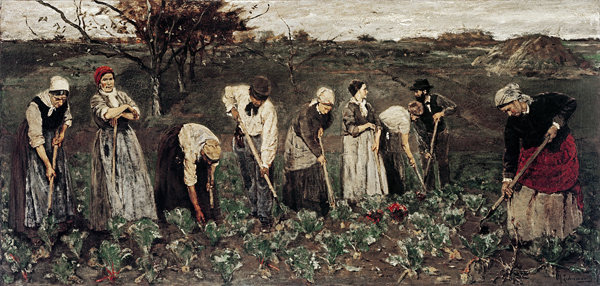 Workers on the beet field od Max Liebermann