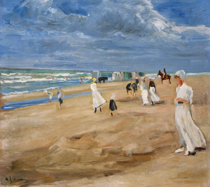 beach at Noordwijk od Max Liebermann