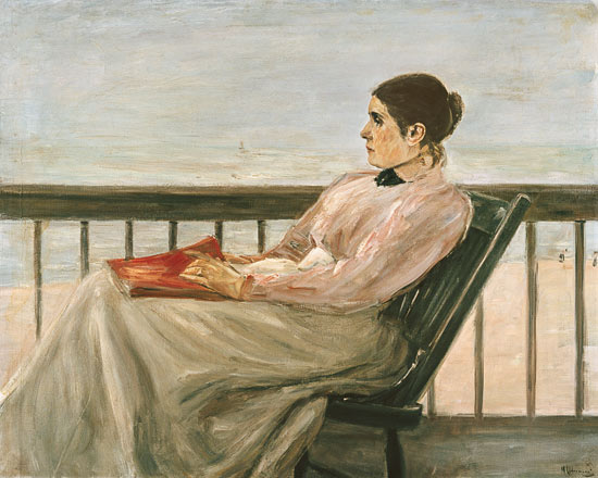 the artists' wife on the beach od Max Liebermann